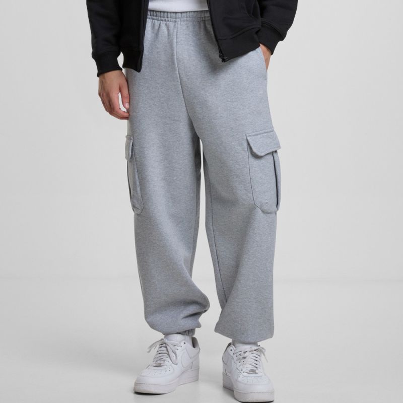 Pantalon de jogging vintage, poches cargo, bas de jambes resserés, 500 g/m²