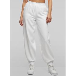 Jogging femme taille haute, taille élastiquée, bas de jambes resserrés, 300 g/m²
