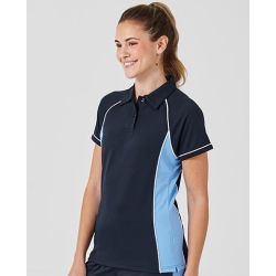 Polo femme de sport respirant haute performance raglan, 200 g/m²