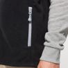 Bodywarmer polaire contrasté, fermeture et poches zippées contrastées, 300 g/m²