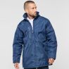 Parka matelassée ajustée, coupe-vent et imperméable, capuche dans le col, 210 g/m²