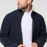 Veste polaire haute densité épaisse et chaude anti-peluche coupe-vent, 420 g/m²