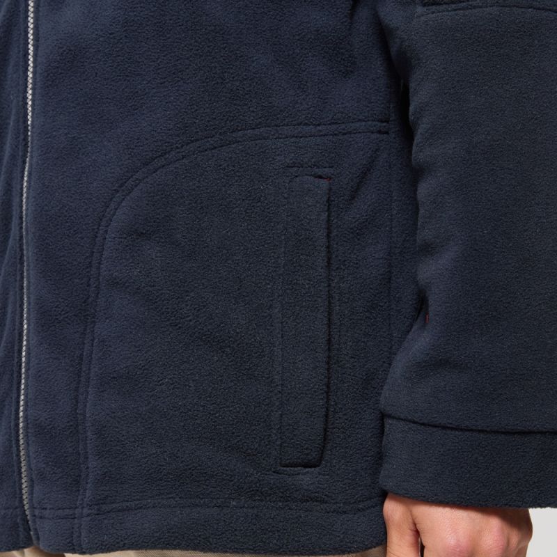 Veste polaire haute densité épaisse et chaude anti-peluche coupe-vent, 420 g/m²