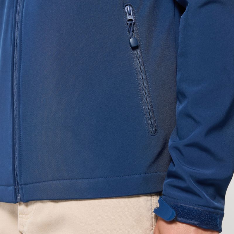 Softshell manches amovibles en polyester respirant et imperméable, 340 g/m²