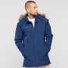 Parka softshell homme 3 couches matelassées, coupe ajustée, 110 g/m²