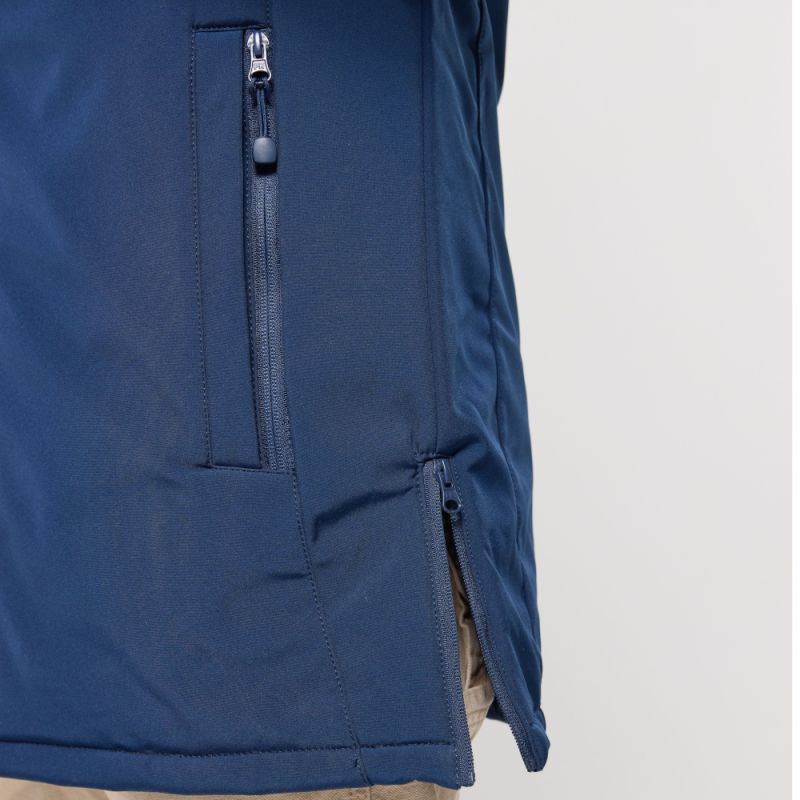 Parka softshell homme 3 couches matelassées, coupe ajustée, 110 g/m²