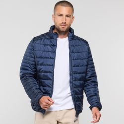 Doudoune homme en polyester recyclé, fermeture zippée, poches latérales, 160 g/m²