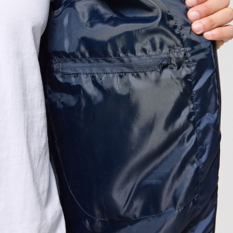 Doudoune homme en polyester recyclé, fermeture zippée, poches latérales, 160 g/m²