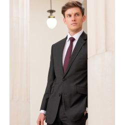 Veste de costume homme contemporaine 2 boutons, doublée, 270 g/m²