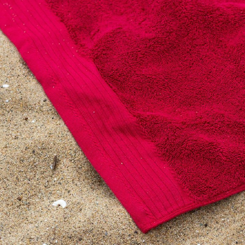 Serviette de plage en coton doux absorbant, 100 x 180 cm, 450 g/m²