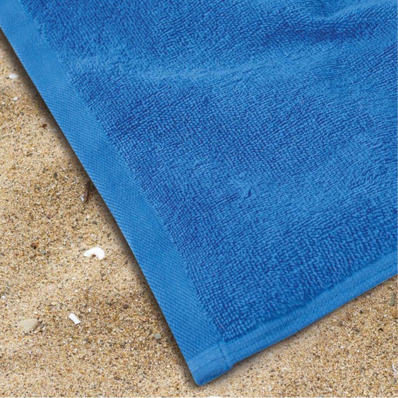 Serviette de plage extra large en coton doux absorbant, 100 x 210 cm, 450 g/m²