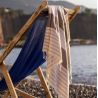 Fouta Marine en coton léger, séchage rapide, format 100 x 180 cm, 150 g/m²