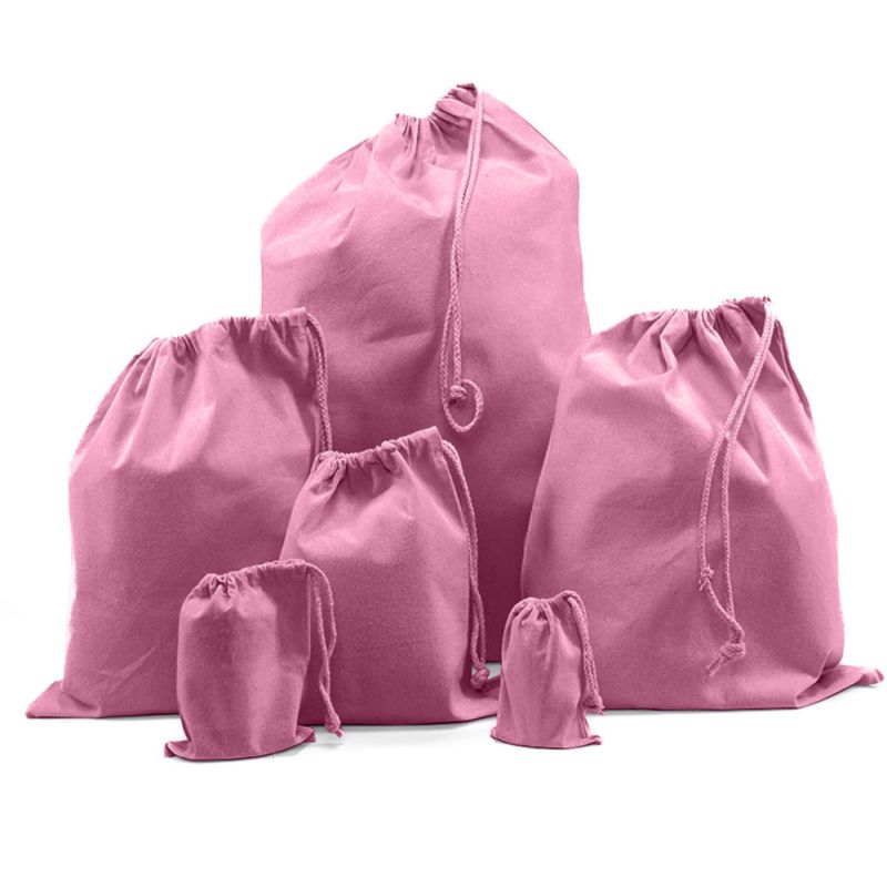 Petits sacs en coton recyclé disponibles dans 6 tailles, 160 g/m²