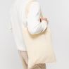 Sac shopping en coton recyclé, anses longues, 140 g/m²