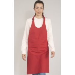 Tablier sans poches à bavette en coton, 280 g/m²