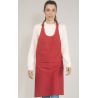 Tablier sans poches à bavette en coton, 280 g/m²