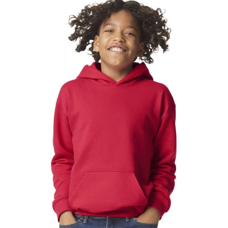 Sweat capuche enfant Midweight, capuche doublée, en coton ringspun, 285 g/m²