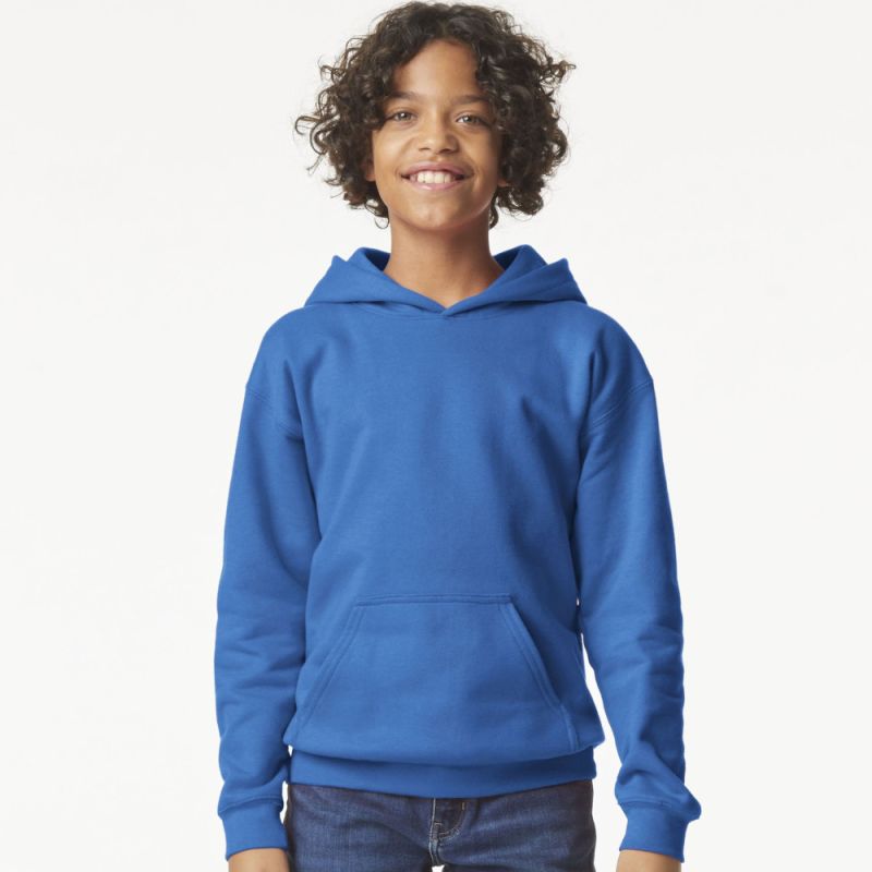 Sweat capuche enfant Midweight, capuche doublée, en coton ringspun, 285 g/m²