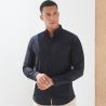 Chemise Oxford manches longues en coton infroissable, coupe cintrée, 150 g/m²