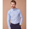 Chemise Oxford manches longues en coton infroissable, coupe cintrée, 150 g/m²