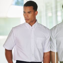 Chemise classique oxford en polycoton anti-froissement, poche poitrine, 170 g/m²