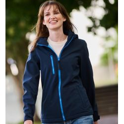 Veste Softshell femme à capuche imperméable et respirante, 300 g/m²