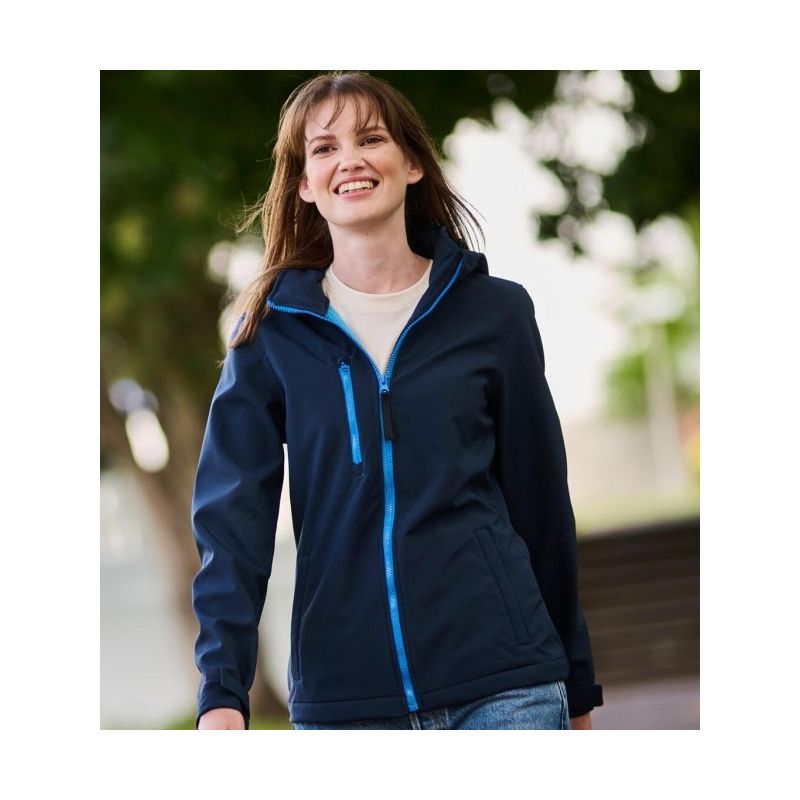 Veste Softshell femme à capuche imperméable et respirante, 300 g/m²