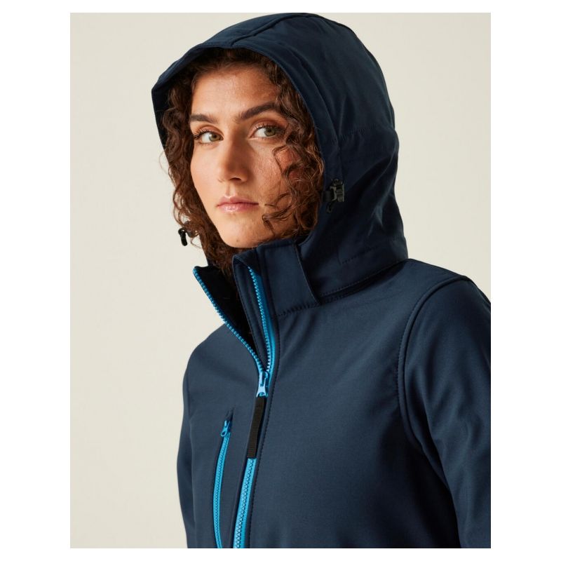 Veste Softshell femme à capuche imperméable et respirante, 300 g/m²