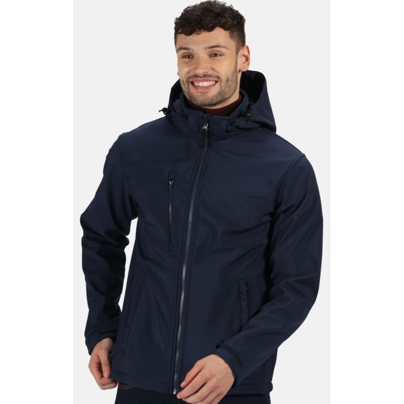 Veste Softshell homme à capuche imperméable et respirante, 300 g/m²