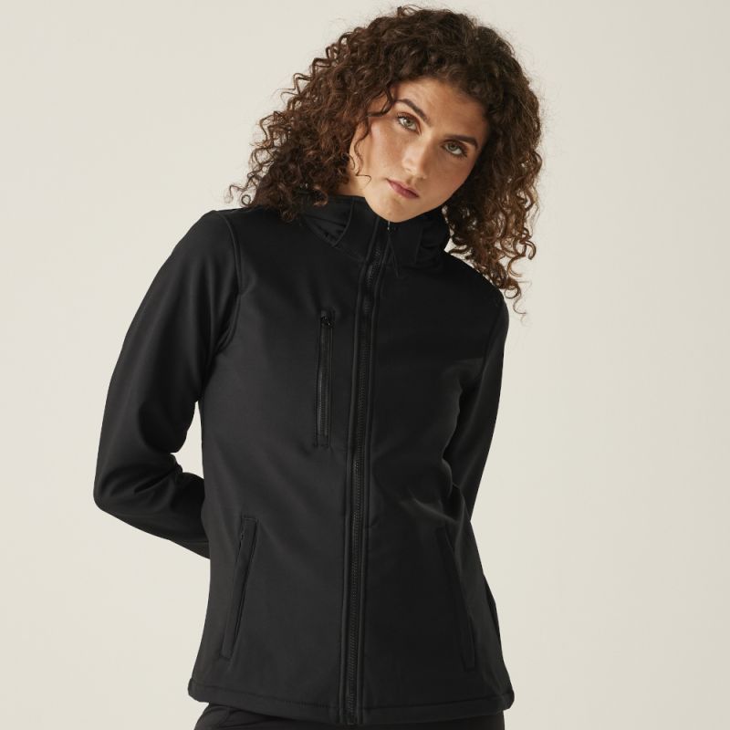 Veste Softshell femme à capuche imperméable et respirante, 300 g/m²