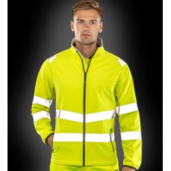 Veste softshell 2 couches haute visibilité recyclée, imperméable, respirante, 280 g/m²