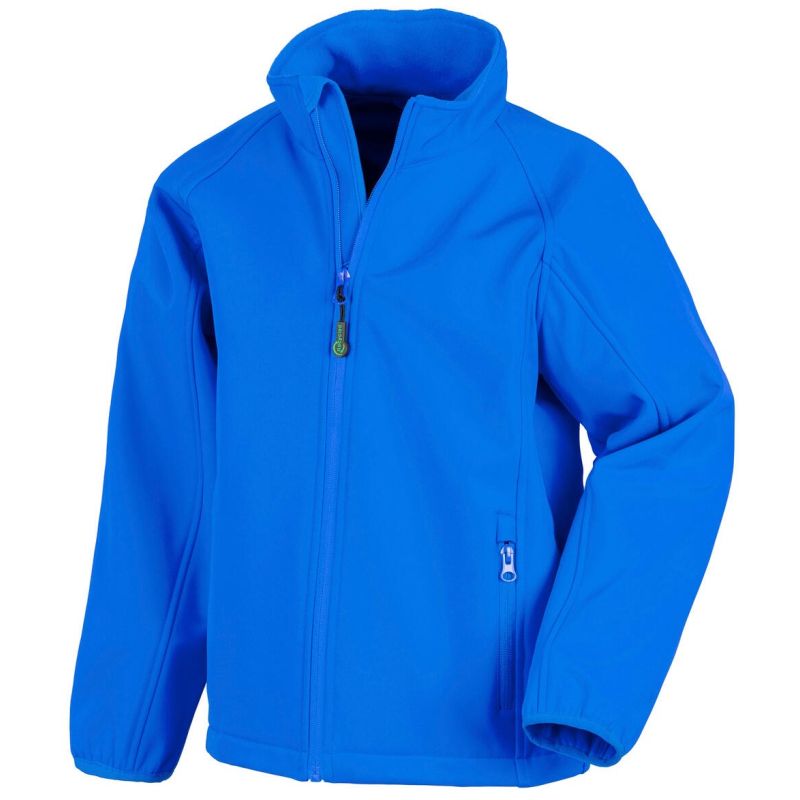 Veste softshell enfant 2 couches imperméable en polyester recyclé, 280 g/m²