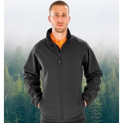 Veste softshell homme 2 couches imperméable en polyester recyclé, 280 g/m²