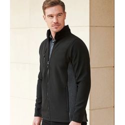 Veste softshell unisexe contemporaine avec micropolaire étanche, 320 g/m²
