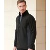 Veste softshell unisexe contemporaine avec micropolaire étanche, 320 g/m²