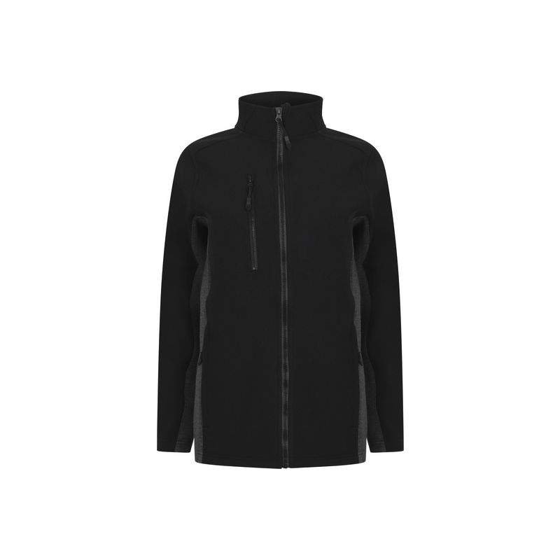 Veste softshell unisexe contemporaine avec micropolaire étanche, 320 g/m²