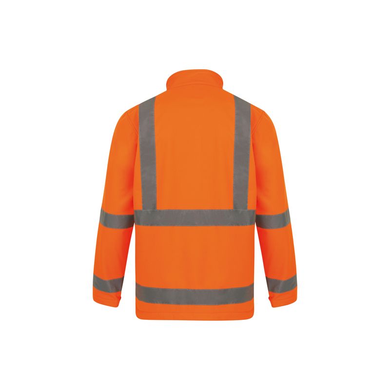 Veste softshell de sécurité Hi-Vis, coupe-vent avec doublure en polaire isolante, 300 g/m²