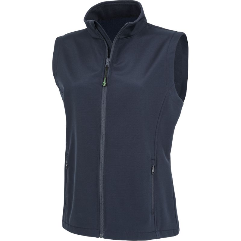Bodywarmer femme softshell 2 couches recyclé coupe ajustée, 280 g/m²
