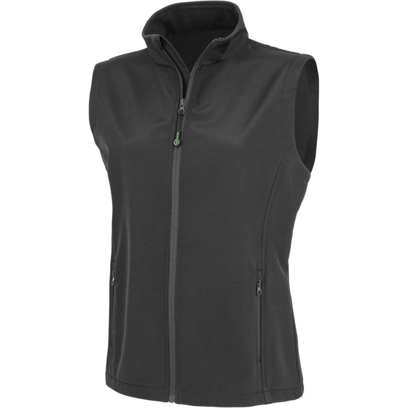 Bodywarmer femme softshell 2 couches recyclé coupe ajustée, 280 g/m²