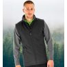 Bodywarmer homme softshell 2 couches recyclé coupe ajustée, 280 g/m²