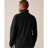 Veste softshell homme 3 couches hydrofuge respirant, capuche intégrée, 300 g/m²