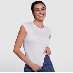 T-shirt femme sublimation manches courtes en polyester touché coton, 150 g/m²