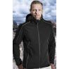 Veste softshell 3 couches légère homme à capuche imperméable, respirante, 260 g/m²
