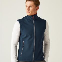 Bodywarmer Softshell recyclé 2 couches coupe-vent, doublure polaire, 270 g/m²