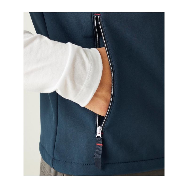 Bodywarmer Softshell recyclé 2 couches coupe-vent, doublure polaire, 270 g/m²