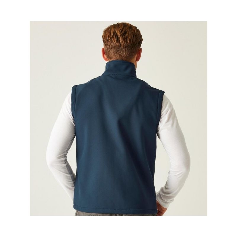 Bodywarmer Softshell recyclé 2 couches coupe-vent, doublure polaire, 270 g/m²