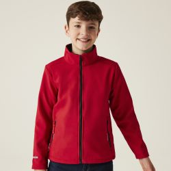 Veste Softshell enfant 2 couches coupe-vent, déperlant, 2 poches zippées, 265 g/m²