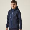 Veste Softshell enfant intérieur en polaire recyclée coupe-vent, déperlant, avec capuche