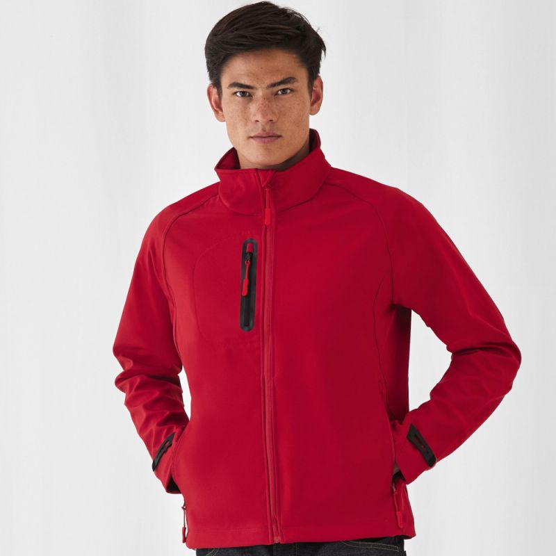 Veste Softshell manches raglan 3 épaisseurs haute performance, 300 g/m²