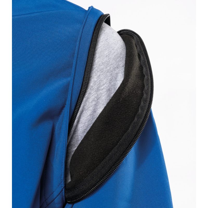 Veste Softshell 3 couches chaude à capuche avec manches amovibles, 300 g/m²